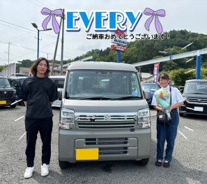 エブリイご納車！！！　愛車無料点検実施中です～～